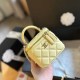 Yellow Casual Simplicity Letter Chains Zipper Bags