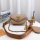 Camel Casual Simplicity Letter Patchwork Chains Bags
