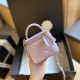 Purple Casual Simplicity Letter Chains Zipper Bags