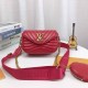 Red Casual Simplicity Letter Patchwork Chains Bags
