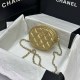 Gold Casual Simplicity Letter Chains Zipper Bags