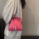 Pink Daily Patchwork Zipper Bags