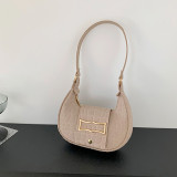 Rose Red Daily Simplicity Solid Texture Felt Bags