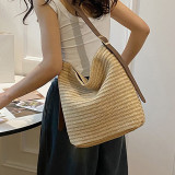 Black Daily Simplicity Solid Weave Bags