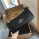 Pure Black Casual Street Letter Chains Zipper Bags