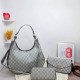 Grey Casual Simplicity Letter Patchwork Zipper Bags