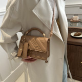 Rose Pink Casual Simplicity Letter Patchwork Bags