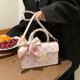 White Sweet Celebrities Geometric Patchwork Bags