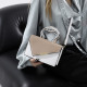 Khaki Daily Patchwork Zipper Bags