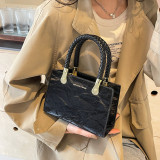 Black Sweet Simplicity Gradient Patchwork Bags