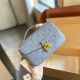 Blue Casual Simplicity Letter Patchwork Bags