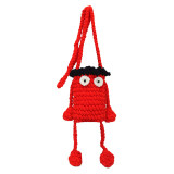 Red Daily Patchwork Weave Bags
