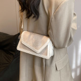 Brown Casual Simplicity Solid Patchwork Contrast Bags