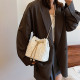 White Daily Plaid Patchwork Bags