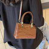 Black Sweet Simplicity Gradient Patchwork Bags