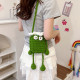 Green Daily Patchwork Weave Bags