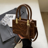 Black Sweet Simplicity Gradient Patchwork Bags