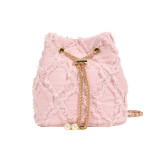 Pink Daily Plaid Patchwork Bags