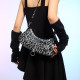 Grey Daily Leopard Patchwork Zipper Bags