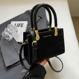 Black Sweet Simplicity Gradient Patchwork Bags