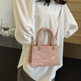 Cream White Sweet Simplicity Gradient Patchwork Bags