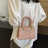 Black Sweet Simplicity Gradient Patchwork Bags