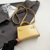 Yellow Celebrities Elegant Solid Metal Accessories Decoration Texture Bags
