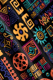 Black Casual Print Graffiti U Neck One Step Skirt Dresses