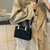 Black Sweet Simplicity Gradient Patchwork Bags