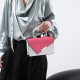 Pink Daily Patchwork Zipper Bags
