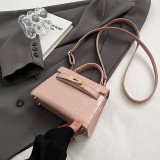 Brown Celebrities Elegant Solid Metal Accessories Decoration Texture Bags