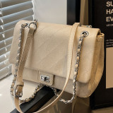 Cream White Simplicity Solid Fold Bags