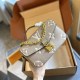 Khaki Casual Street Letter Patchwork Chains Bags