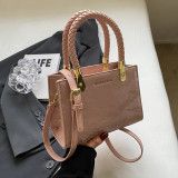 Black Sweet Simplicity Gradient Patchwork Bags