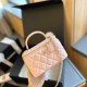Pink Casual Simplicity Letter Chains Zipper Bags
