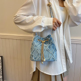 White Daily Plaid Patchwork Bags