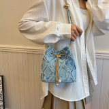 Blue Daily Plaid Patchwork Bags