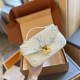 White Blue Casual Street Letter Patchwork Chains Bags