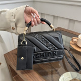 Rose Pink Casual Simplicity Letter Patchwork Bags