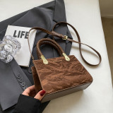 Black Sweet Simplicity Gradient Patchwork Bags