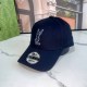 Navy Blue Casual Street Letter Embroidered Hat
