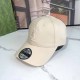 Cream White Casual Street Letter Embroidered Hat