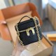 Black Casual Simplicity Letter Chains Zipper Bags