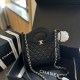 Black Casual Simplicity Letter Chains Bags