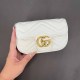 White Casual Simplicity Letter Patchwork Chains Bags