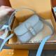 Blue Simplicity Letter Patchwork Bags