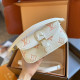 White Sweet Simplicity Letter Patchwork Bags