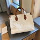White Casual Simplicity Letter Patchwork Bags
