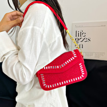 Red Daily Patchwork Bags