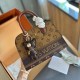 Brown Street Elegant Letter Patchwork Zipper Bags